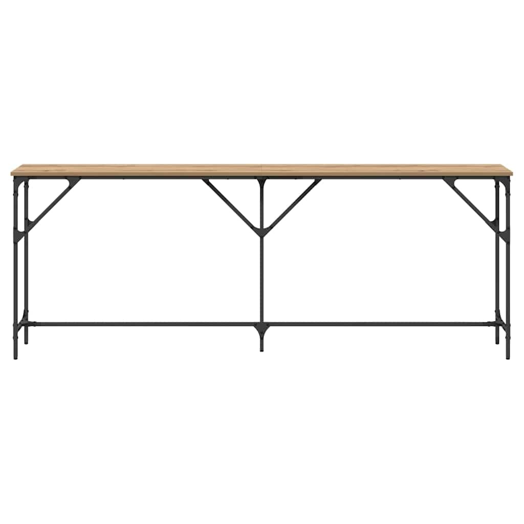 VidaXL Wandtafel artisanaal eikenkleurig 200 x 29 x 75 cm