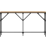 VidaXL Wandtafel artisanaal eikenkleurig 140 x 23 x 75 cm