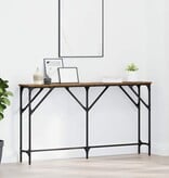 VidaXL Wandtafel Oud Hout 140 x 23 x 75 cm Gelaagd hout en metaal