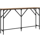 VidaXL Wandtafel Oud Hout 140 x 23 x 75 cm Gelaagd hout en metaal