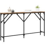 VidaXL Wandtafel Oud Hout 140 x 23 x 75 cm Gelaagd hout en metaal