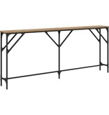 VidaXL Wandtafel artisanaal eikenkleurig 180 x 23 x 75 cm