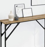 VidaXL Wandtafel artisanaal eikenkleurig 180 x 23 x 75 cm