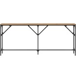 VidaXL Wandtafel artisanaal eikenkleurig 180 x 23 x 75 cm