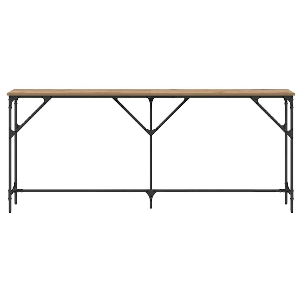 VidaXL Wandtafel artisanaal eikenkleurig 180 x 23 x 75 cm