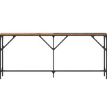 VidaXL Wandtafel Oud Hout 180 x 23 x 75 cm Gelaagd hout en metaal