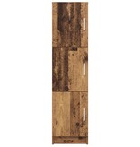 VidaXL Hoge Kast Oud hout 31.5 x 32 x 124 cm Bewerkt hout
