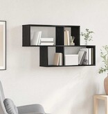 VidaXL Wandplank met plank Wandgemonteerd Anders Zwart eiken