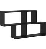 VidaXL Wandplank met plank Wandgemonteerd Anders Zwart eiken