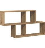 VidaXL Wandplank met plank Wandgemonteerd artisanaal eikenkleurig