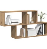 VidaXL Wandplank met plank Wandgemonteerd artisanaal eikenkleurig