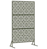 VidaXL Privacyscherm Olijfgroen Staal