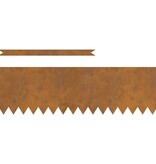 VidaXL Gazonranden 10 pcs Bruin 100 x 0.5 x 30 cm Cortenstaal