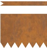 VidaXL Gazonranden 10 pcs Bruin 100 x 0.5 x 30 cm Cortenstaal