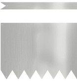 VidaXL Gazonranden 10 pcs Zilver 100 x 0.5 x 30 cm