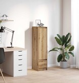 VidaXL Highboard 29,5x34x119,5 cm spaanplaat eikenkleurig eikenkleurig