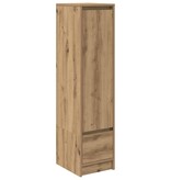 VidaXL Highboard 29,5x34x119,5 cm spaanplaat eikenkleurig eikenkleurig