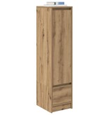 VidaXL Highboard 29,5x34x119,5 cm spaanplaat eikenkleurig eikenkleurig