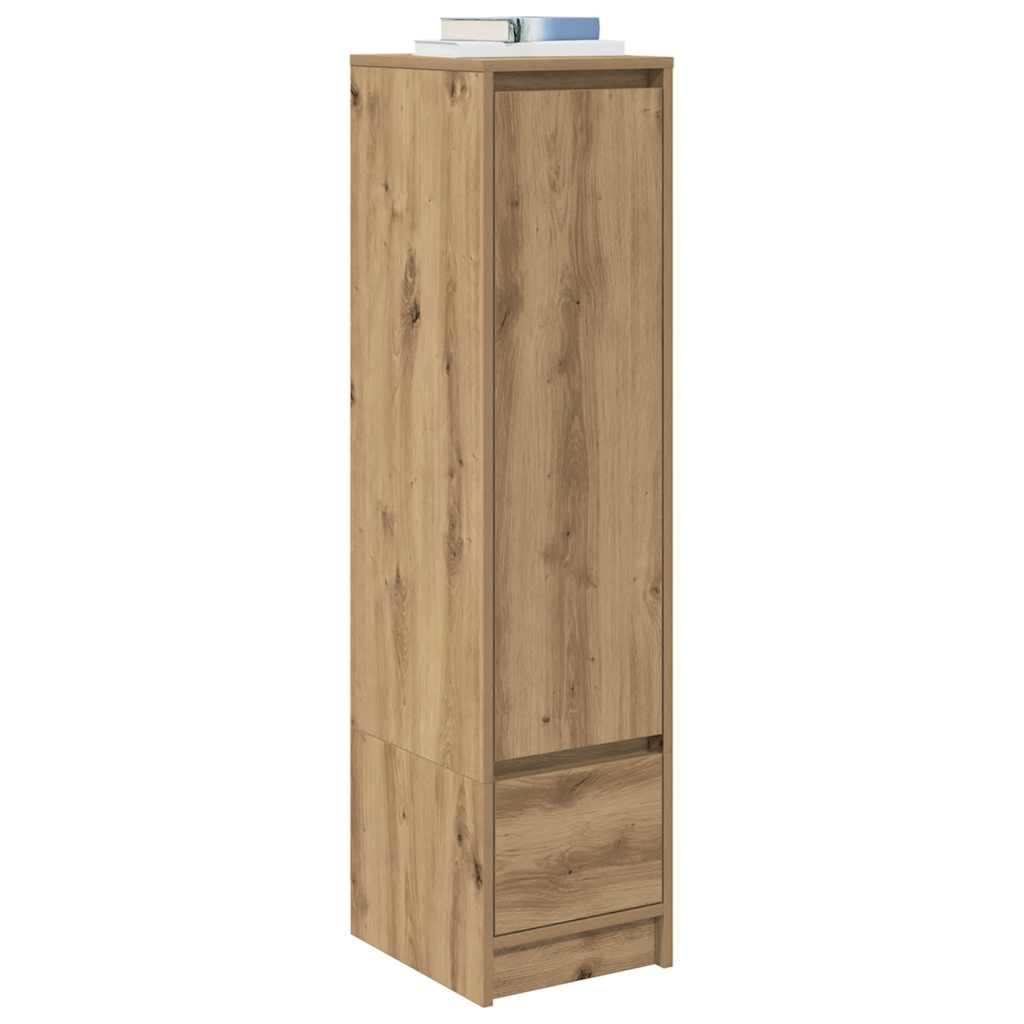 VidaXL Highboard 29,5x34x119,5 cm spaanplaat eikenkleurig eikenkleurig