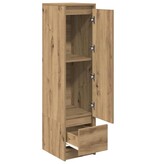 VidaXL Highboard 29,5x34x119,5 cm spaanplaat eikenkleurig eikenkleurig
