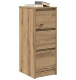 VidaXL Dressoir 29,5x34x76 cm bewerkt hout artisanaal eikenkleur