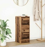 VidaXL Dressoir 29,5x34x76 cm bewerkt hout oud houtkleurig