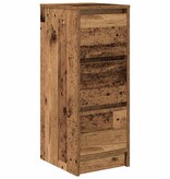 VidaXL Dressoir 29,5x34x76 cm bewerkt hout oud houtkleurig