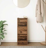 VidaXL Dressoir 29,5x34x76 cm bewerkt hout oud houtkleurig