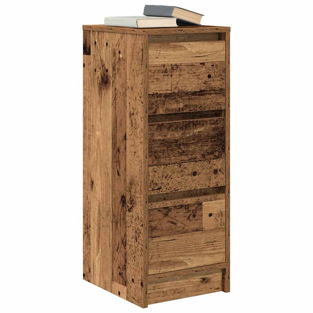 VidaXL Dressoir 29,5x34x76 cm bewerkt hout oud houtkleurig