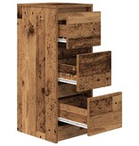 VidaXL Dressoir 29,5x34x76 cm bewerkt hout oud houtkleurig