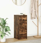 VidaXL Dressoir 29,5x34x76 cm bewerkt hout gerookt eikenkleurig