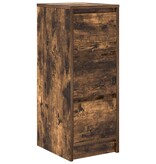 VidaXL Dressoir 29,5x34x76 cm bewerkt hout gerookt eikenkleurig