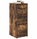 VidaXL Dressoir 29,5x34x76 cm bewerkt hout gerookt eikenkleurig