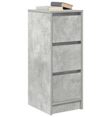 VidaXL Dressoir 29,5x34x76 cm bewerkt hout betongrijs