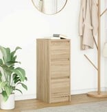 VidaXL Dressoir 29,5x34x76 cm bewerkt hout sonoma eikenkleurig