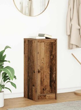 VidaXL Dressoir 29,5x34x76 cm bewerkt hout oud houtkleurig