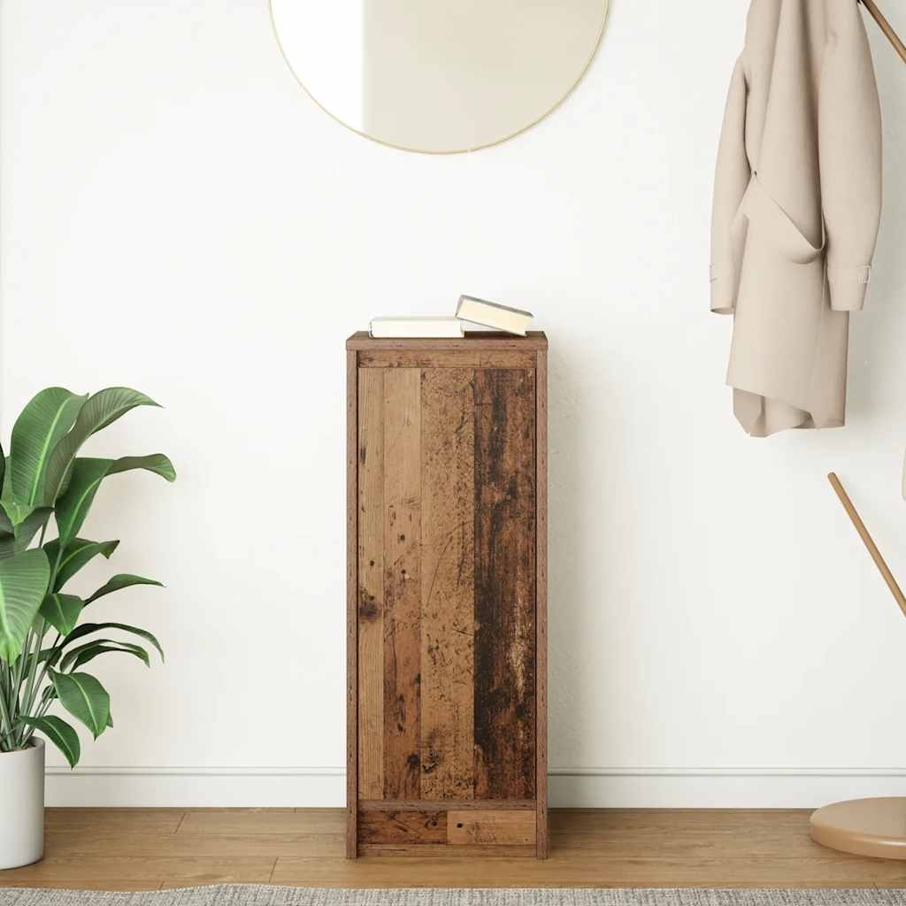 VidaXL Dressoir 29,5x34x76 cm bewerkt hout oud houtkleurig