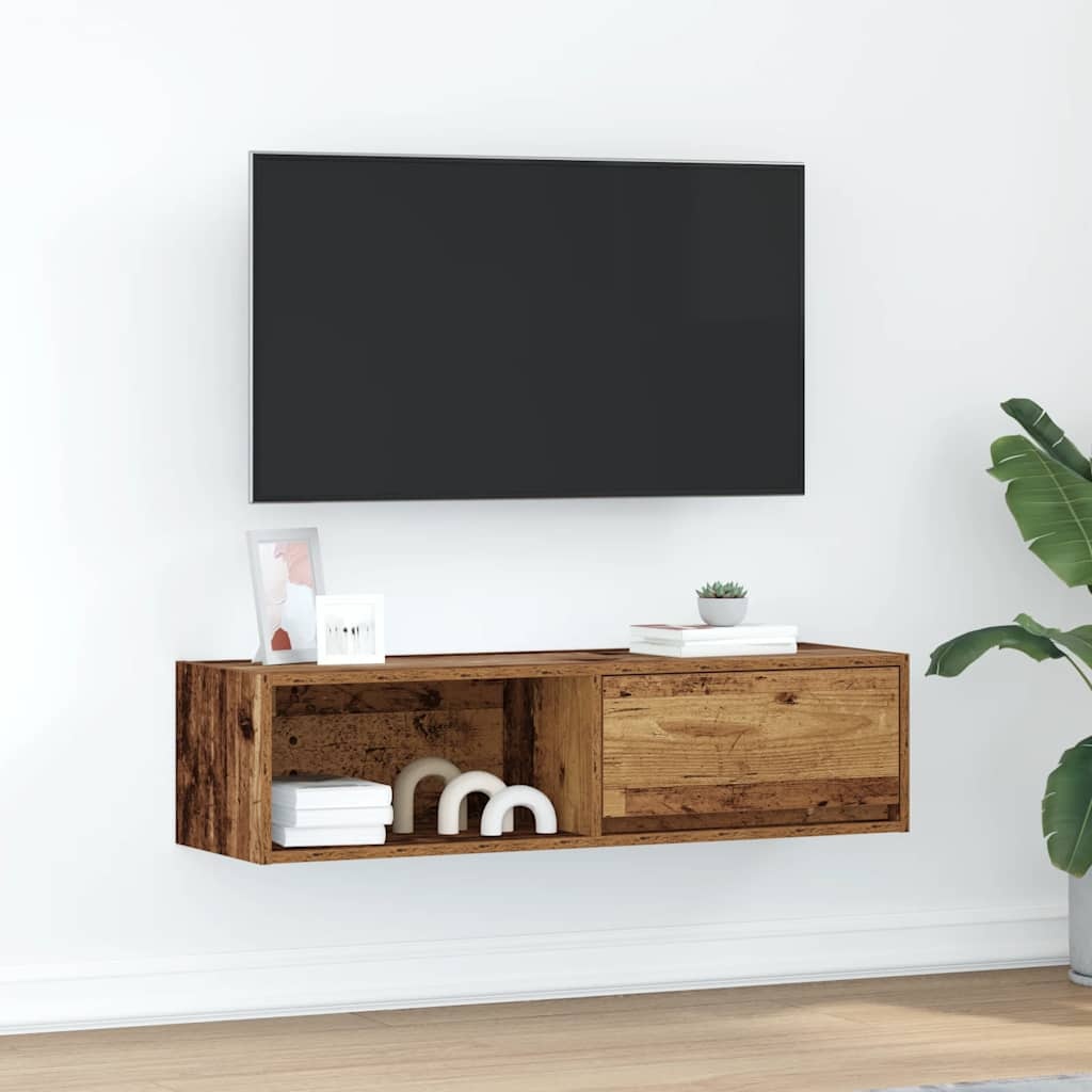VidaXL Tv-meubel 100x31x25,5 cm bewerkt hout oud hout