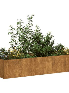 VidaXL Plantenbak roestig 200x80x40 cm weervast staal