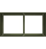 VidaXL Plantenbak 80x40x40 cm koudgewalst staal olijfgroen