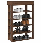 VidaXL Schoenenrek 60x30x98 cm bewerkt hout bruin eikenkleur
