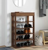 VidaXL Schoenenrek 60x30x98 cm bewerkt hout bruin eikenkleur