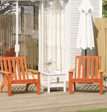 VidaXL Tuinstoelen Adirondack 2 st 75x77x77 cm grenenhout wasbruin