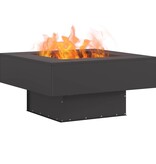 VidaXL Vuurkorf Zwart 80 x 80 x 40 cm Koudgewalst staal