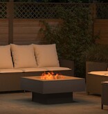 VidaXL Vuurkorf Zwart 80 x 80 x 40 cm Koudgewalst staal