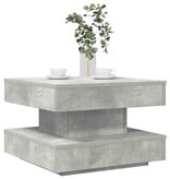 VidaXL Salontafel 360 graden draaibaar 50x50x34,5 cm betongrijs