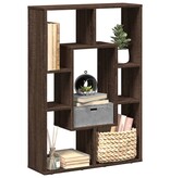 VidaXL Boekenkast 63x20x90 cm bewerkt hout bruin eikenkleurig