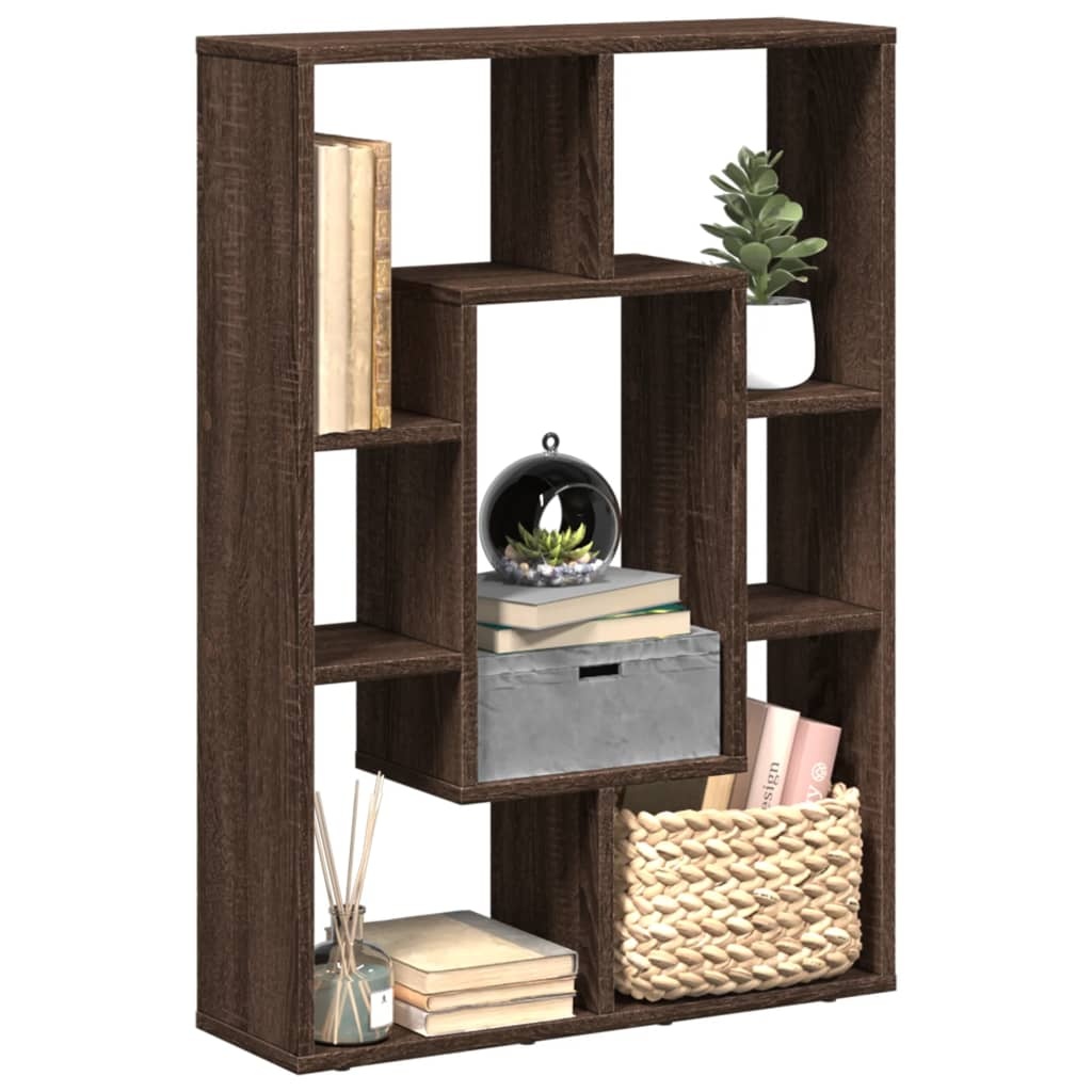VidaXL Boekenkast 63x20x90 cm bewerkt hout bruin eikenkleurig