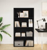 VidaXL Boekenkast 80x30x152 cm bewerkt hout zwart