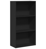 VidaXL Boekenkast 60x30x114 cm bewerkt hout zwart